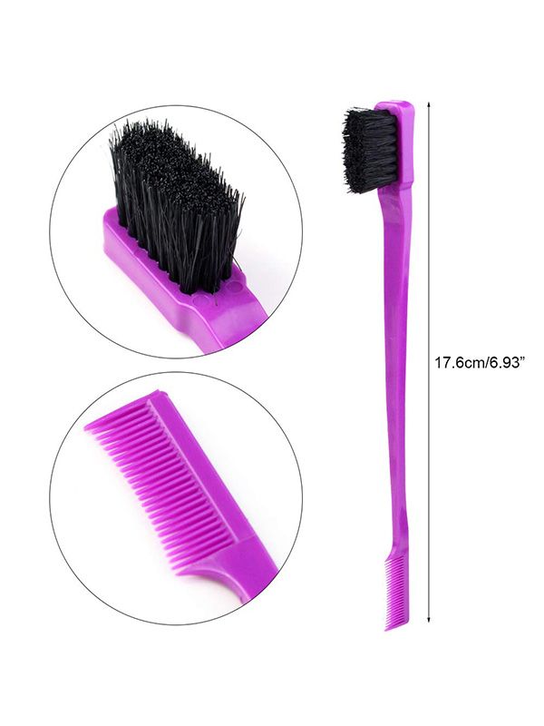 Double Sided Edge Control Hair Comb Eyebrow Brush Smooth Comb Grooming BR035