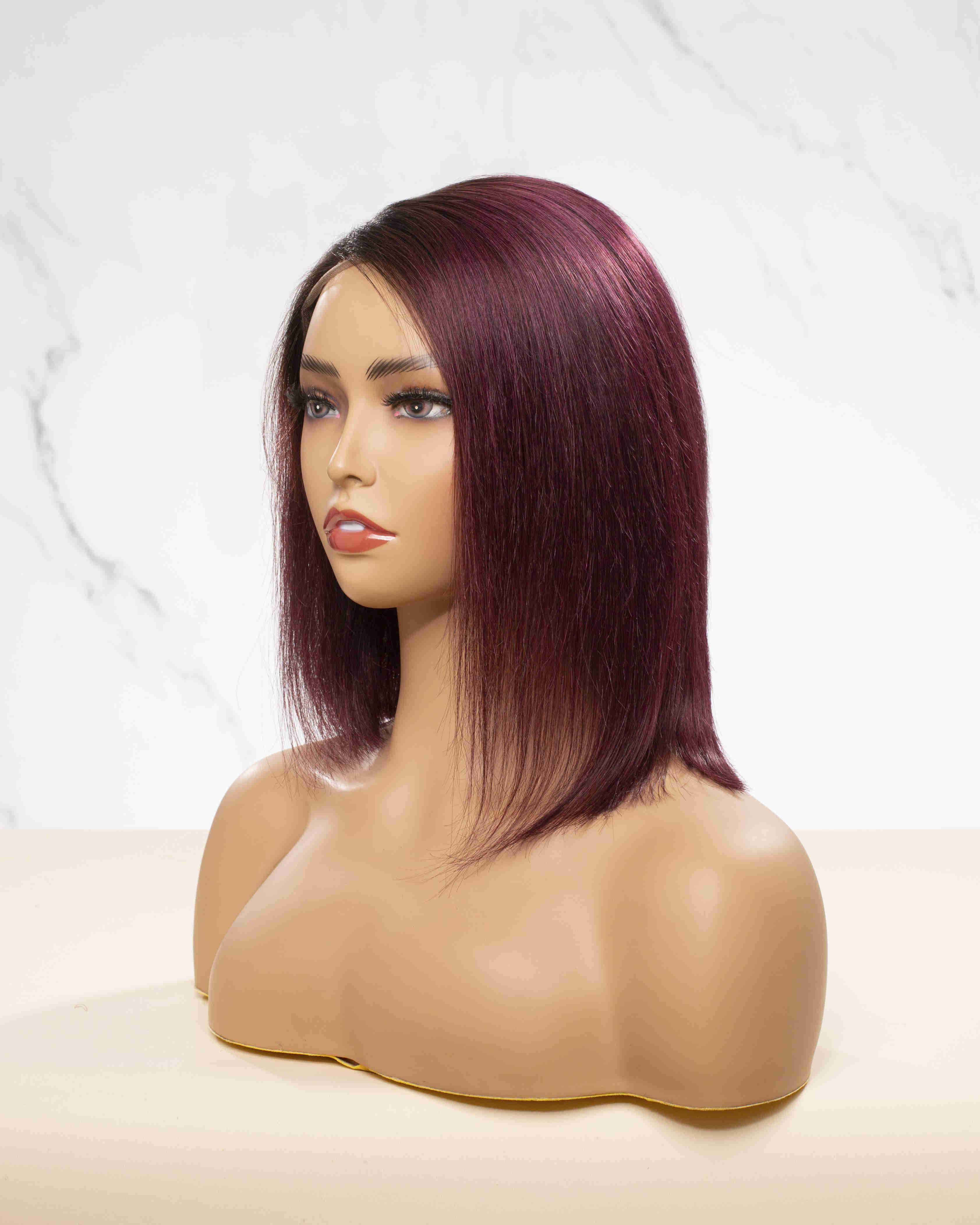14" Purple Lace Frontal Wig -CFS031