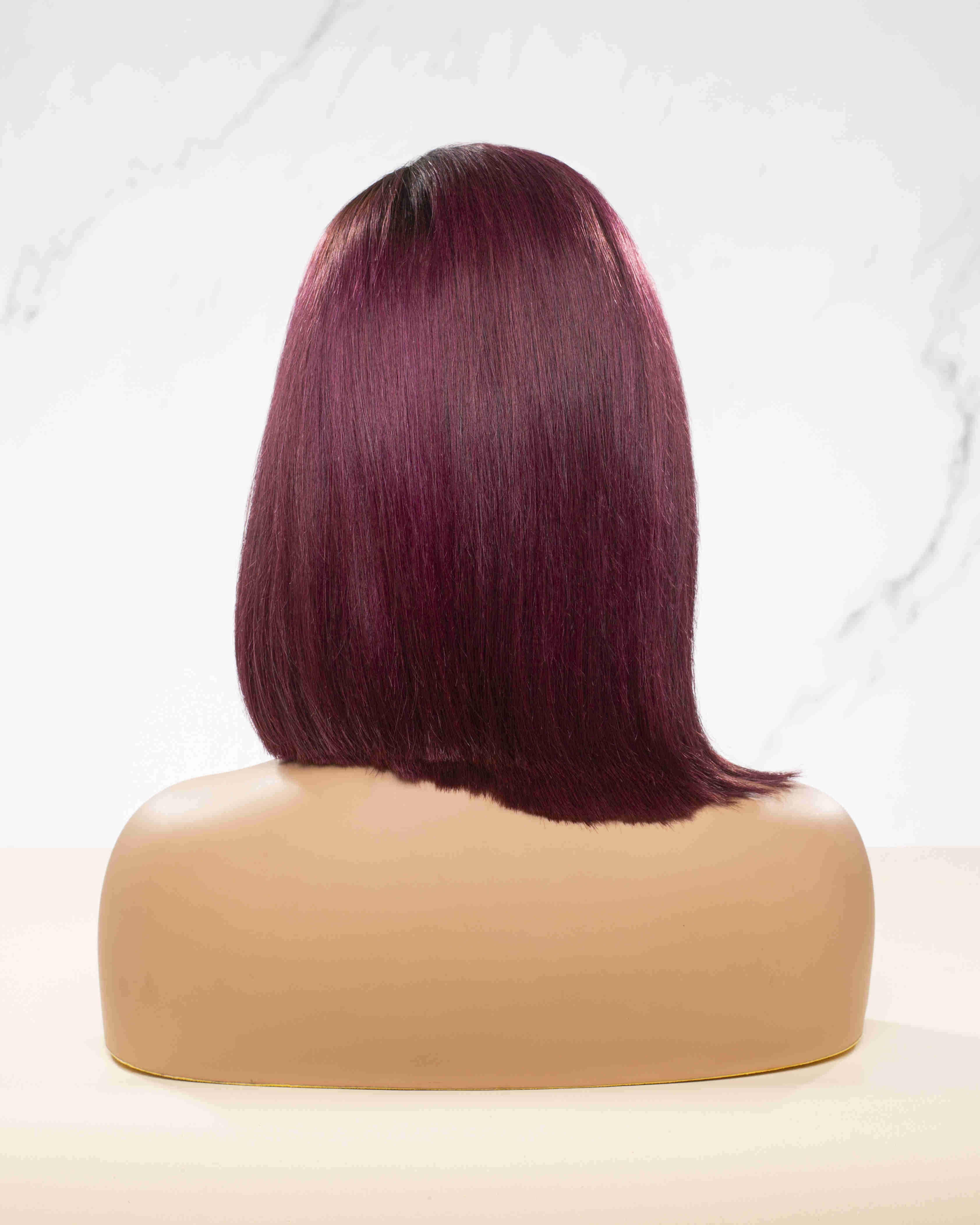 14" Purple Lace Frontal Wig -CFS031