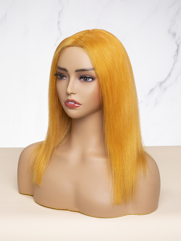 14" Yellow Lace Frontal Wig -CFS032
