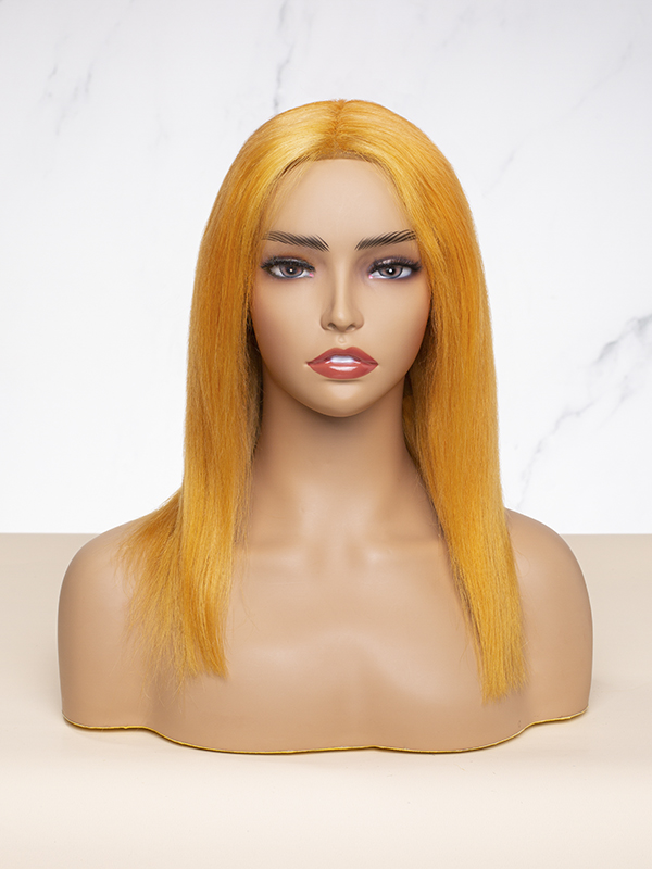 14" Yellow Lace Frontal Wig -CFS032