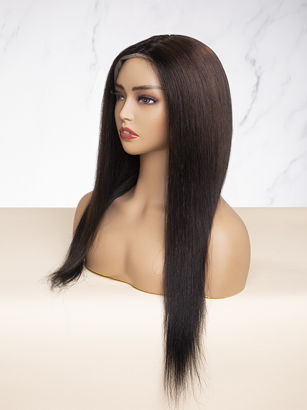 18" Brownish Black Lace Frontal Wig -CFS035