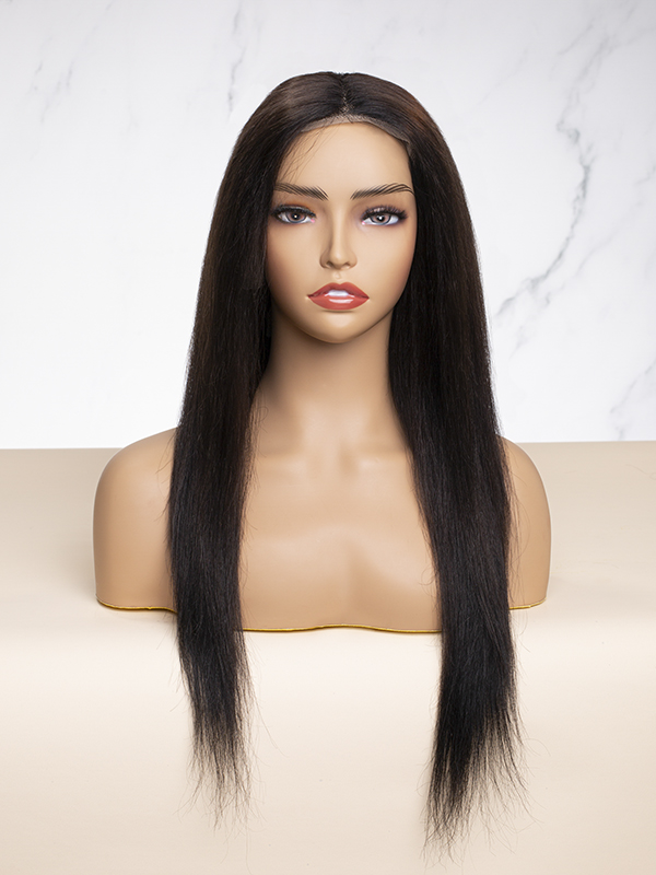 18" Brownish Black Lace Frontal Wig -CFS035