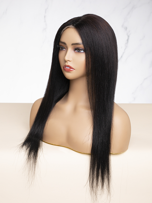 20" Reddish Black Lace Frontal Wig -CFS036