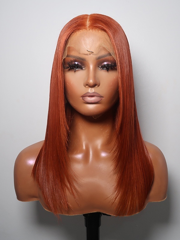 Esther001 - Mango Copper Color Lace Front Wig - Click Image to Close