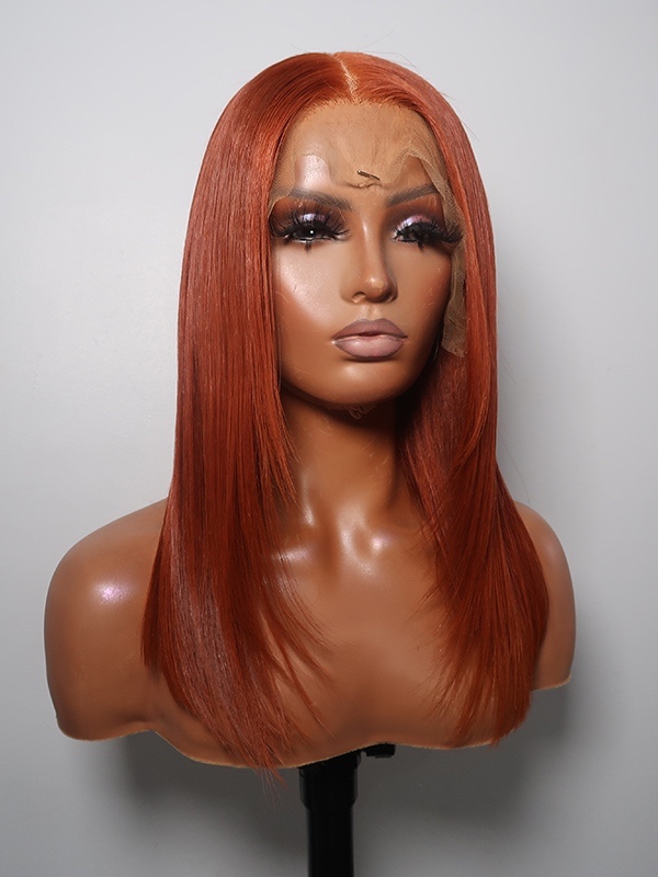Esther001 - Mango Copper Color Lace Front Wig - Click Image to Close