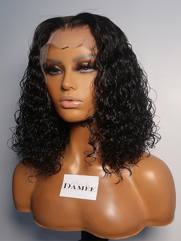 Esther017 - Bob Wet and Curly Lace Front Wig
