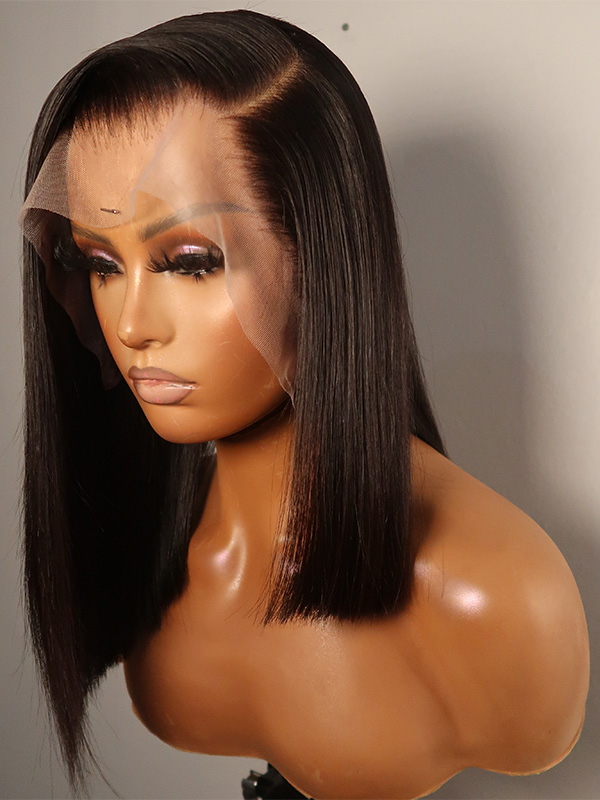 Esther019 - Asymmetrical Bob Lace Front Wig