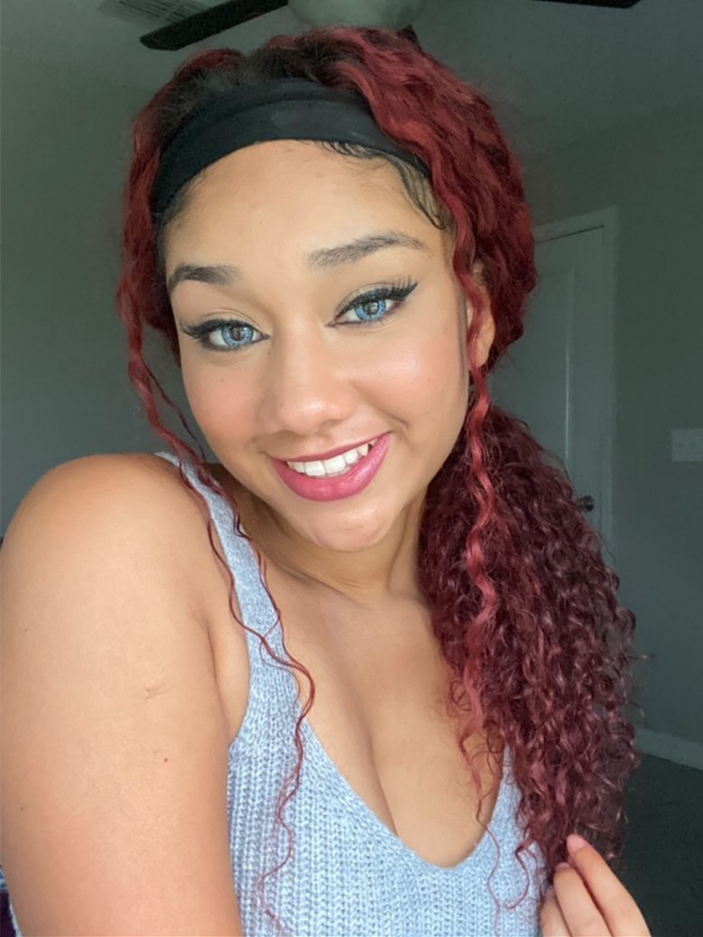 Joaneily - Retro Ruby Red Water Wave Headband Wig