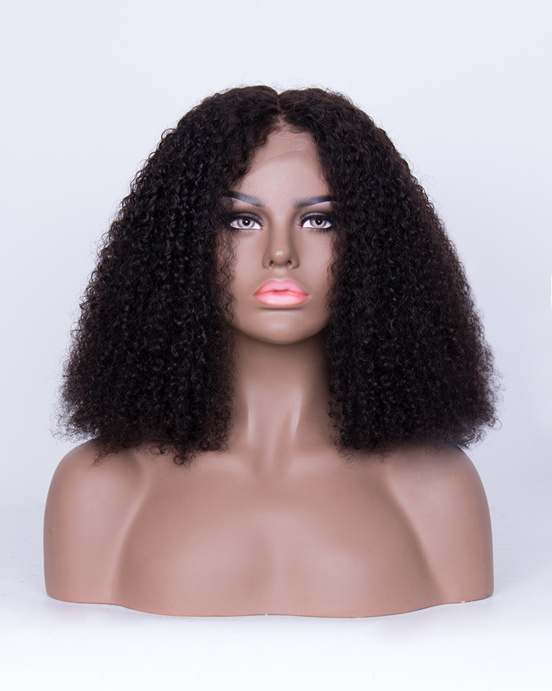 Gorgeous Trimmed Natural Curly Lace Front Wigs