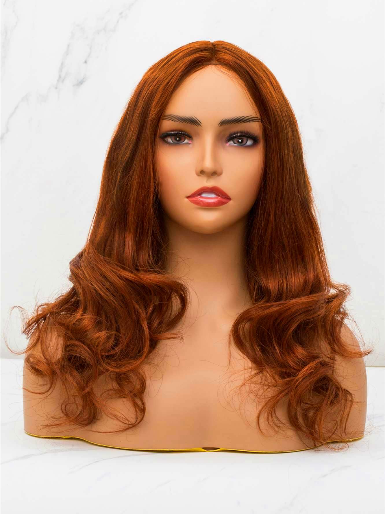 Ginger Spice - Ginger Color Lace Front Wig with Half up Ponytail