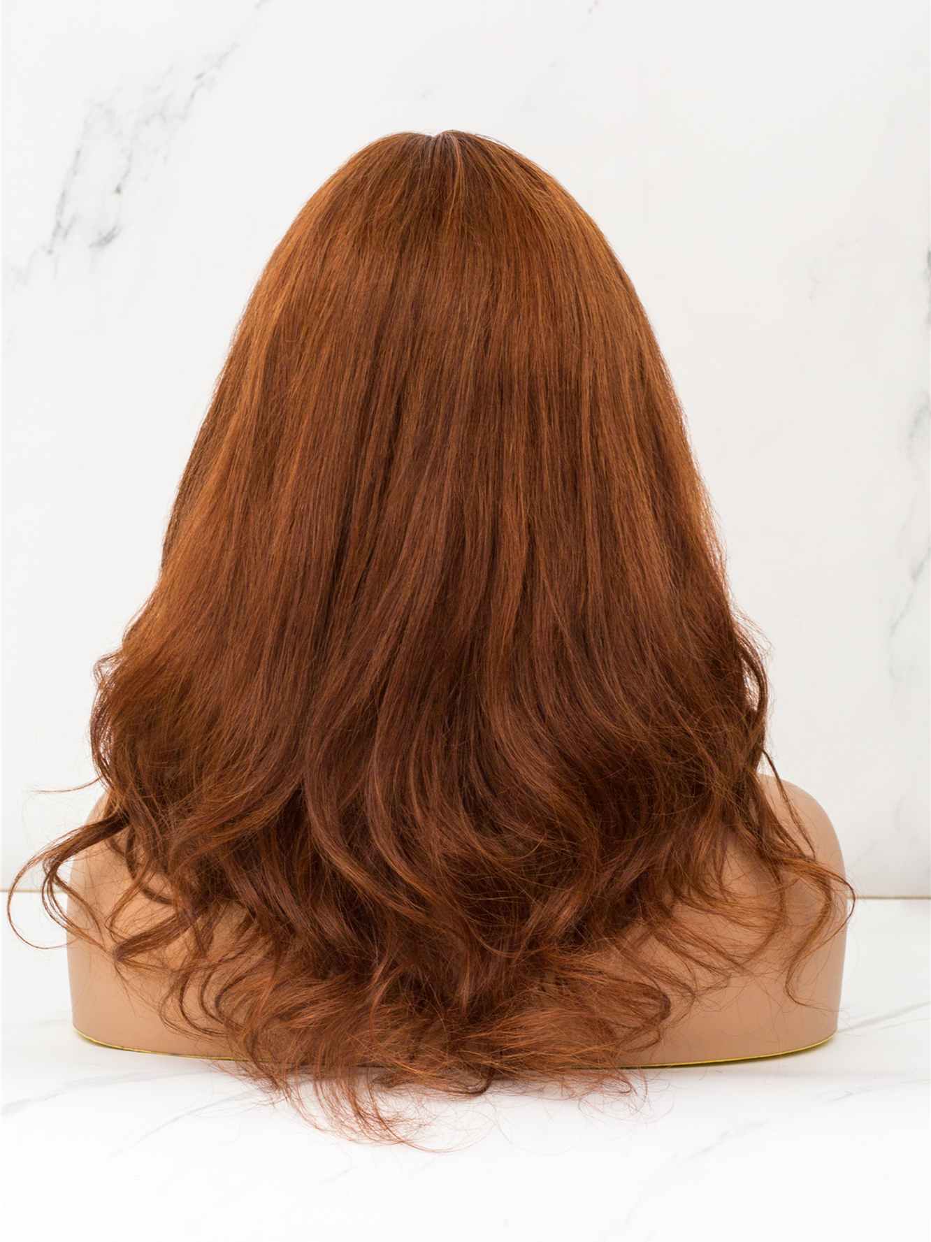 Rubee - Ginger Color Human Hair Lace Front Wig