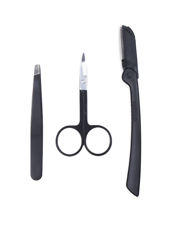 Razor Scissors Tweezers 3 in 1 Hairline Customization Kit