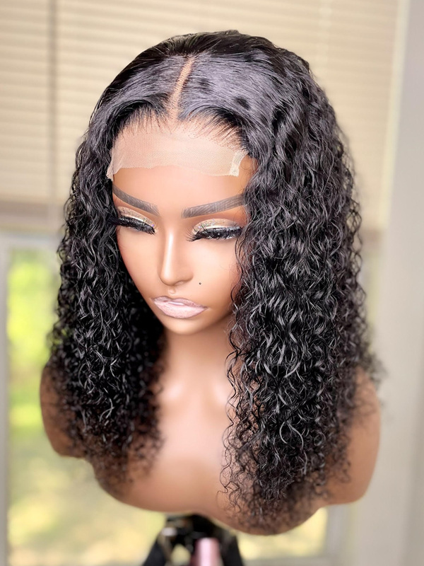 Tia004 - Wet and Wavy Human Hair Lace Wig